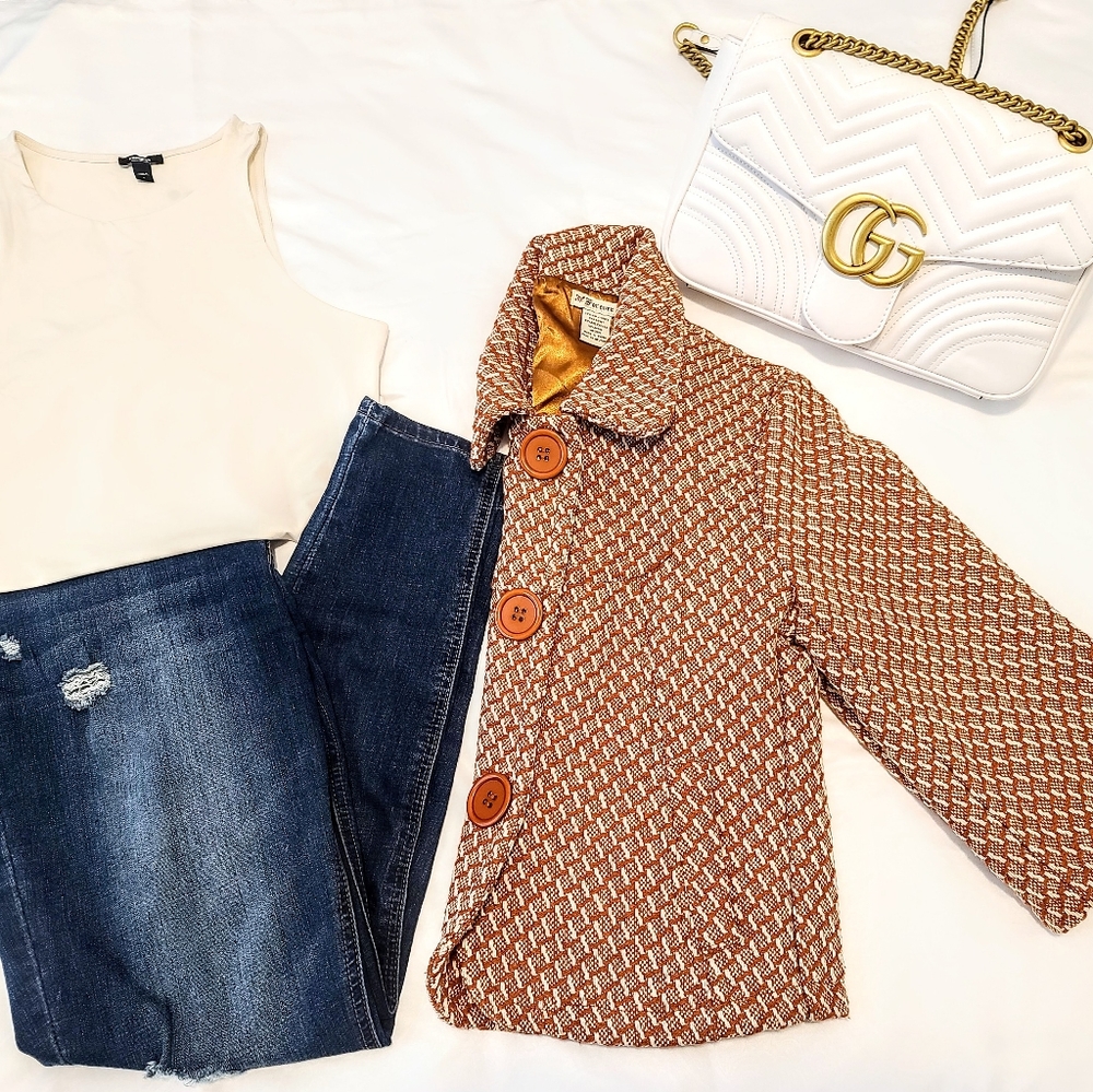 Forever 21 2-toned wool-blend coat